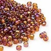 Kašaste perle (seed beads) 4 mmprovidna AB braon