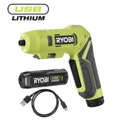 Kompaktni bežicni okretni odvijac USB Lithium™ 4V (2,0 Ah) – RYOBI RSDP4-120G