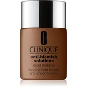 Clinique Anti-Blemish Solutions™ Liquid Makeup prekrivni tekoči puder za mastno k aknam nagnjeno kožo odtenek WN 125 Mahogany 30 ml