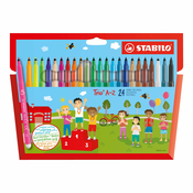 Stabilo: A-Z 24kom, set folomaster u boji 0,7mm
