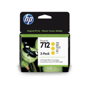 ČRNILO HP RUMENA 712 ZA DESIGNJET 29ml; 3 PACK (3ED79A) (152400)