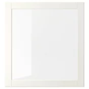 OSTVIK Staklena vrata, bela/bistro staklo, 60x64 cm