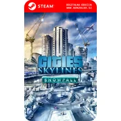 Cities Skylines Snowfall dodatek za igro - Steam koda brez škatlice (WINDOWS PC)