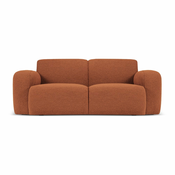 Rjava sedežna garnitura iz tkanine bouclé 170 cm Molino – Micadoni Home