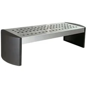 Casa Padrino metal garden bench - park bench silver/gray 200 cm