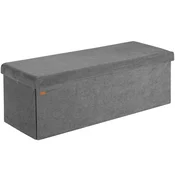 Northix Klop iz antracitne vrvice 114x38x38cm MDF zložljiva