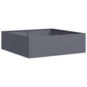 Vidaxl Sadilnik antracit 100x100x30 cm Jeklo