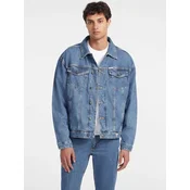 Guess MENS OVERSIZE TRUCKER JACKE Modra