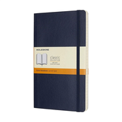 Moleskine - Beležnica Moleskine LG mehke platnice, saphirno modra – črte