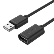UNITEK UNITEK PODALJŠEK USB 2.0, AM-AF, 2M, Y-C450GBK, (21214501)