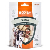 BOXBY priboljški za pse- suši z ribo in piščancem 100g
