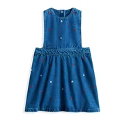 TOMMY HILFIGER Obleka mornarska/moder denim/rdeča/bela