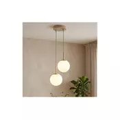 Brilagi - Luster na sajli 2xE27/60W/230V bež/zlatna