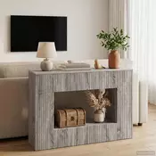 Konzolna stolica Prugasti Sivi Sonoma 101 x 29 x 74 cm