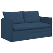 Vidaxl Kavč Modra 156 x 82 x 85 cm blago