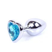 Gardj Europe MyLove Toys – Srebrni nakit Srčni PLUG – Svetlo modra