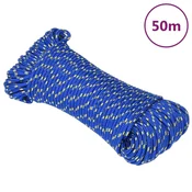Vidaxl Delovna vrv moder 5 mm 50 m polipropilen