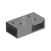 Mexen T-spojnica za zidne nosace, gun metal - 800-09-95