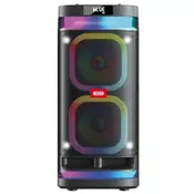 XO Bluetooth Speaker + Karaoke MIC F58 RGB Black 40W