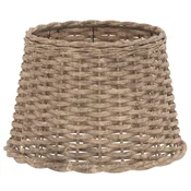 Vidaxl Senčilo za svetilko rjavo O40x26 cm pleteno