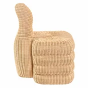 Casa Padrino luxury rattan stool natural H. 77 cm - Living room & hotel furniture