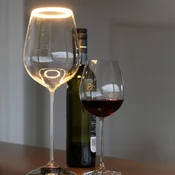 SEGULA LED žarulja Floating Red Wine prozirna, E27 5 W 922 - prozirna, zlatna - Staklo