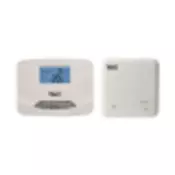 Sobni termostat LCD brezžični WELL , program (5+1+1), obm.: 5-30°C ( 0,5°C), IP30, I=10A, bela barva