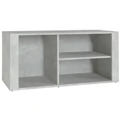 Vidaxl Omarica za čevlje betonsko siva 100x35x45 cm inženirski les