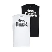 Lonsdale Mens sleeveless t-shirt regular fit double pack
