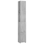 Vidaxl Kopalniška omarica betonsko siva 25x26,5x170 cm inženirski les