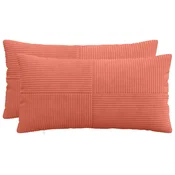 vidaXL Prevleka za blazino 2 pcs ALMELO Rdeče oranžna 40 x 70 cm