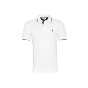 U.S. POLO ASSN. Majica črna/bela