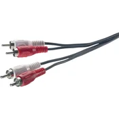 SpeaKa Priključni kabel SpeaKa, 2 x moški cinch konektor/2 x moškicinch konektor, črn, 1,5 m