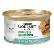 18 + 6 / 36 + 12 gratis! 24 ? 50 g / 48 ? 85 g GOURMET - Natures Creation: tuna s rajcicom i rižom (48 x 85 g)