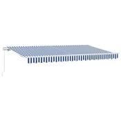 Vidaxl Retraktilna tenda Modra 350 x 200 cm blago