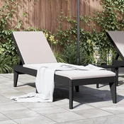 Ležaljka za suncanje antracit 186 x 60 x 29 cm PP