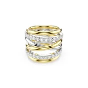 Prstan Swarovski HYPERBOLA 3-pack