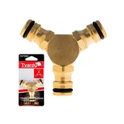 Tvardy Trojna spojka Brass Line - T07330