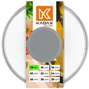 KADAX stekleni pokrov 14 cm univerzalni toplotno odporen pokrov za lonce in ponev, (5000551566)