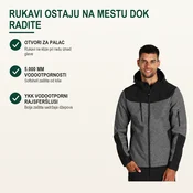 Tekton Pro Softshell jakna Panther Grey, Crna