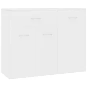 Vidaxl Komoda bela 88x30x70 cm iverna plošča