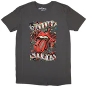 The Rolling Stones Tongue & Stars Charcoal Grey M Ženske Majica