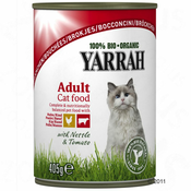 YARRAH Bio komadići 1 x 405 g - Piletina i govedina s koprivom i rajčicama