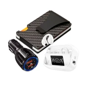Road Warrior paket: Bluetooth slušalice, autopunjac i RFID novcanik