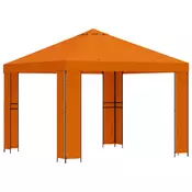 Gazebo 3 x 3 m Narancasta Poliester i celik 190 gsm