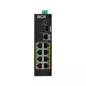 BCS BCS-L-SP08E01G-1SFP(2) 8-portni industrijski PoE stikalnik za DIN vodilo 120W
