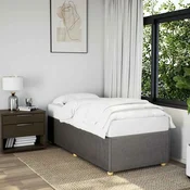 posteljni okvir brez vzmetnice Taupe 90x200cm Tkanina