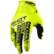 Motokros rukavice Shot Vision Tech fluo žute