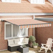 Skrovita tenda Šareni 300 x 250 cm Poliester i celik