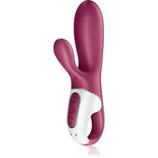 Vibrator Satisfyer Hot Bunny z aplikacijo, rdeč